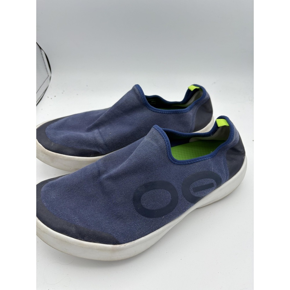 OOFOS Shoes Mens Size‎ 11 Blue Knit Slip On Recovery Casual Comfort Walking